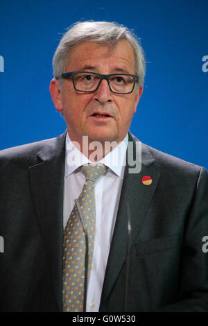 Jean-Claude Juncker - Treffen des 'European Round Table of Industrialists ERT', Bundeskanzleramt, 1. Juni 2015, Berlin. Stock Photo