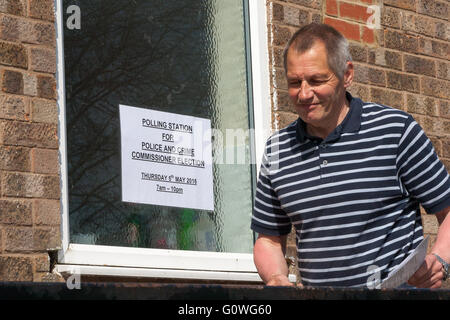 Oakham, Rutland, UK. 5th May, 2016. One of the polling stations in the county town of Oakham in Rutland where residents cast their votes for their preferred choice of candidate to be the new police and crime commissioner for Leicestershire and Rutland. Credit:  Jim Harrison/Alamy Live News Stock Photo