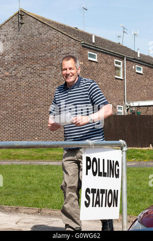 Oakham, Rutland, UK. 5th May, 2016. One of the polling stations in the county town of Oakham in Rutland where residents cast their votes for their preferred choice of candidate to be the new police and crime commissioner for Leicestershire and Rutland. Credit:  Jim Harrison/Alamy Live News Stock Photo