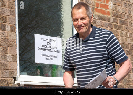 Oakham, Rutland, UK. 5th May, 2016. One of the polling stations in the county town of Oakham in Rutland where residents cast their votes for their preferred choice of candidate to be the new police and crime commissioner for Leicestershire and Rutland. Credit:  Jim Harrison/Alamy Live News Stock Photo