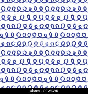 Seamless loops pattern Stock Vector