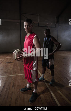 Two basketball players Stock Photo - Alamy