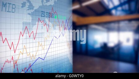 Composite image of stocks and shares Stock Photo