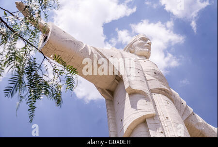 The worlds largest statue of Jesus Christ is not in Rio de Janeiro but on a hill overlooking the city of Cochabamba, BOLIVIA Stock Photo