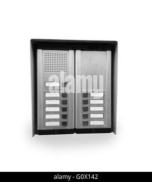 Intercom on white Stock Photo