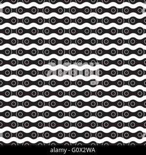 Seamless black and white chain seamless background tile Stock Vector