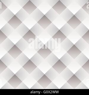 White seamless tile background with woven paper mosaic Stock Vector
