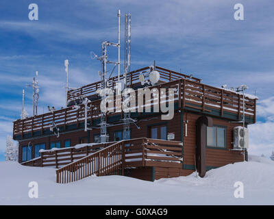 Storm Peak Laboratory for Atmospheric Science, Steamboat ski area, Steamboat Springs, Colorado. Stock Photo