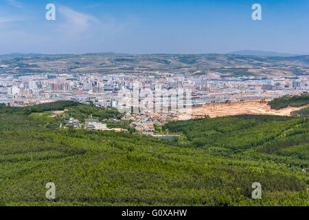 Panorama of Jilin, China Stock Photo