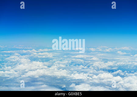 View of Clouds from Airplane, Queensland, Australia Stock Photo