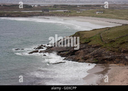 View of the Atlantic shore and coast near Maghery, County Donegal Ireland. Stock Photo