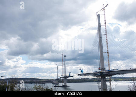 The new Forth Bridge, Queensferry Crossing under construction Stock Photo