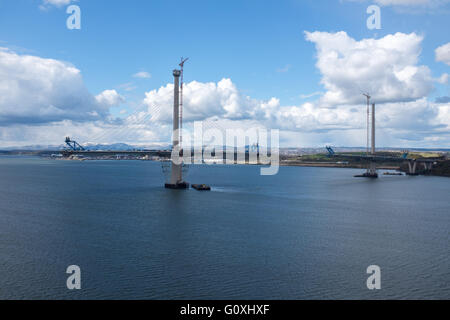 The new Forth Bridge, Queensferry Crossing under construction Stock Photo