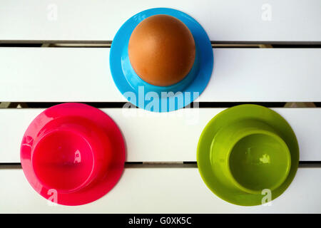 Plastic Egg Cups Stock Photo
