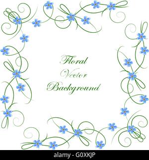 Floral vector background Stock Vector