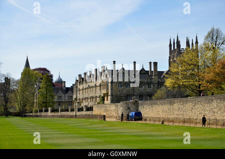 Merton College, part of Oxford University in Oxford, England Stock Photo