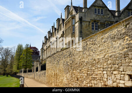 Merton College, part of Oxford University in Oxford, England Stock Photo