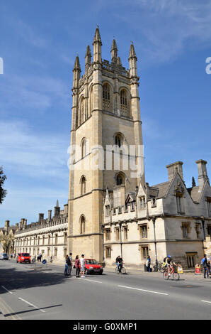 The main frontage of Magdalen College in Oxford, England Stock Photo