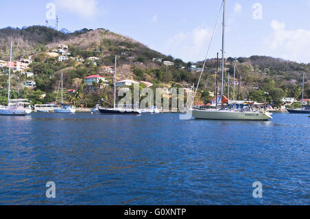 dh Bequia island ST VINCENT CARIBBEAN Yachts anchorage off caribbean island Admiralty Bay Stock Photo