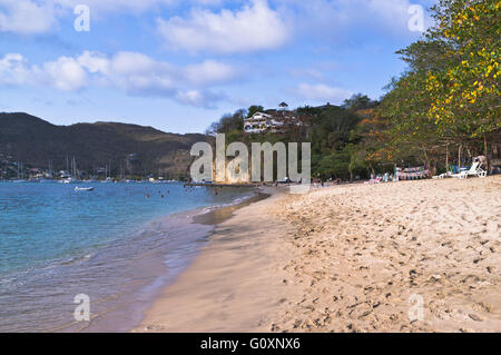 dh Bequia island ST VINCENT CARIBBEAN Princess Margaret Beach Grenadines sand beaches Stock Photo