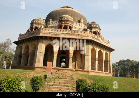 Mohammad Shah Sayyid Tomb, Lodhi Garden, New Delhi, Delhi, India, the third Sayyid ruler  who ruled from 1434-44 AD. Stock Photo