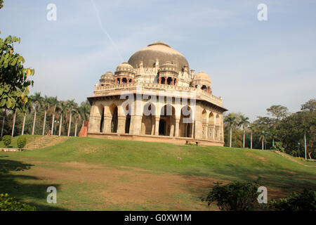 Mohammad Shah Sayyid Tomb, Lodhi Garden, New Delhi, Delhi, India, the third Sayyid ruler  who ruled from 1434-44 AD. Stock Photo