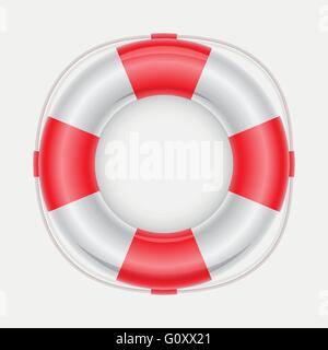 Vector illustration of a life buoy. Elements are layered separately in vector file. Mesh used. Stock Vector