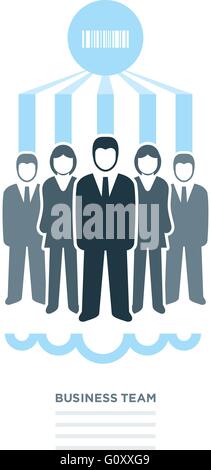 Vector isolated business people icons. Stock Vector