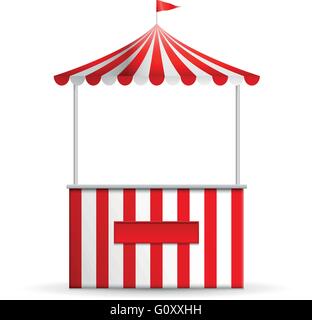 Vector illustration of a stall. Stock Vector