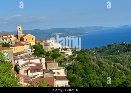 Pollica is a small village over the sea in Cilento, in the south of Italy. The origin is old, the way of life make known it. Stock Photo