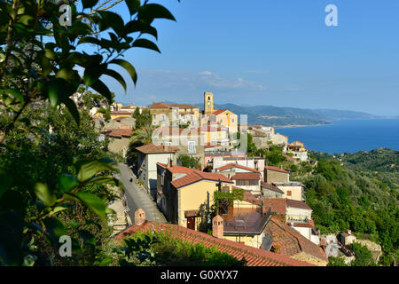 Pollica is a small village over the sea in Cilento, in the south of Italy. The origin is old, the way of life make known it. Stock Photo