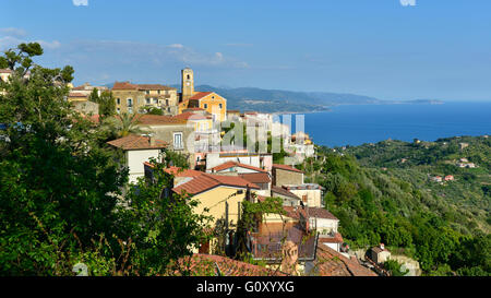 Pollica is a small village over the sea in Cilento, in the south of Italy. The origin is old, the way of life make known it. Stock Photo