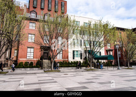 Lee House and Blair House, part of the President's Guest House, Pennsylvania Avenue, Washington DC Stock Photo