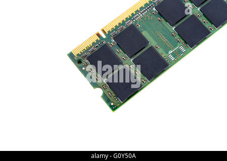 closeup details of computer memory (RAM) Stock Photo