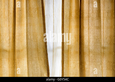 Vintage gold curtain background Stock Photo