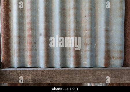 Rusty old zinc texture background Stock Photo