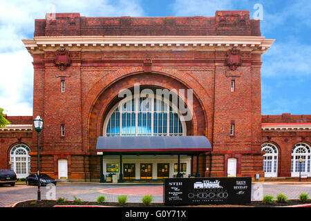 The Chattanooga Choo-Choo hotel, once a grand railway station in the heart of Chattanooga, Tennessee Stock Photo