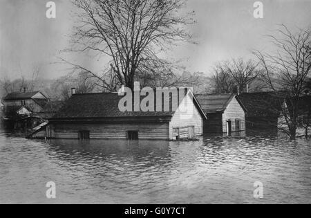 Flood, Cincinnati, Ohio, USA, Bain News Service, March 25, 1913 Stock Photo
