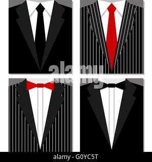 Set of suits Stock Vector