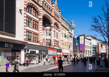Liverpool city centre, Merseyside, England, U.K. Stock Photo
