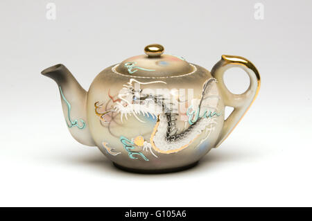 Japanese pottery porcelain tea set Stock Photo