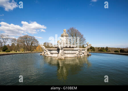 The east fountain at Witley Court, Worcestershire, England Stock Photo