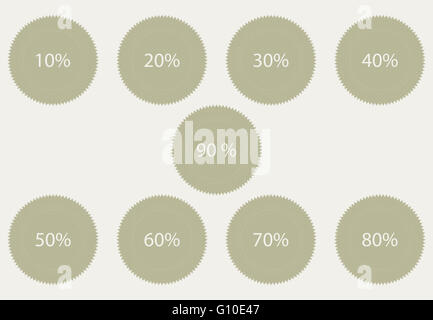 Discount labels for sale business. Sale tag discount for promotion, sticker price element badge. Vector flat design illustration Stock Photo