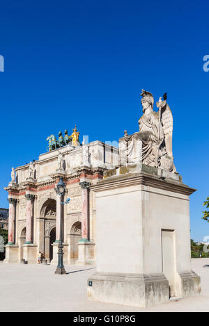 Arc de Triomphe du Carrousel in Paris, France Stock Photo