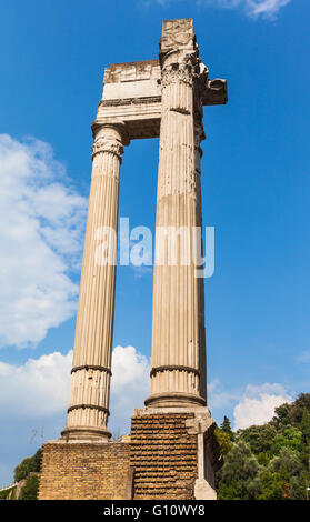 Pillars of ancient ruins in Rome, Italy Stock Photo