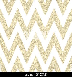 Gold Pattern in zigzag. Classic chevron seamless pattern. Vector design Stock Vector