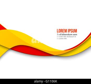 Abstract smooth color wave vector. Curve flow blue motion