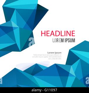 Vector Abstract Geometric Background. Triangular design. Low poly abstraction Stock Vector
