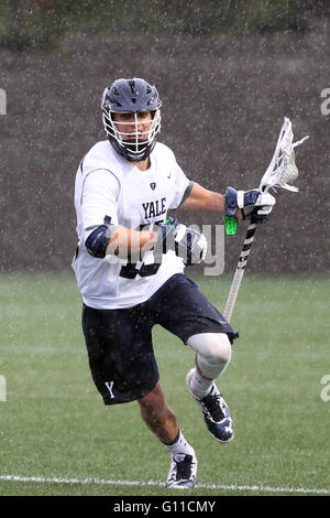 Stevenson-Pincince Field. 6th May, 2016. RI, USA; in action during the NCAA Ivy League Tournament Lacrosse game between Penn Quakers and Yale Bulldogs at Stevenson-Pincince Field. Yale defeated Penn 7-6. Anthony Nesmith/Cal Sport Media/Alamy Live News Stock Photo