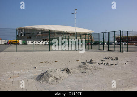 RIO DE JANEIRO, Brazil - 05/06/2016: OLYMPIC SITES - Exterior view of the Olympic Park Rio 2016. In this image you can see the Velodrome. The site also is in the works and images were produced from the outer area of ??the Olympic Park, in the Barra da Tijuca. (Photo: Luiz Souza / FotoArena) Stock Photo